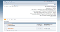 Desktop Screenshot of forum.relogiosmecanicos.com.br
