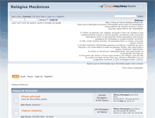 Tablet Screenshot of forum.relogiosmecanicos.com.br